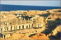 Primo cantiere del Coral Bay a Sharm El Sheikh, 1993